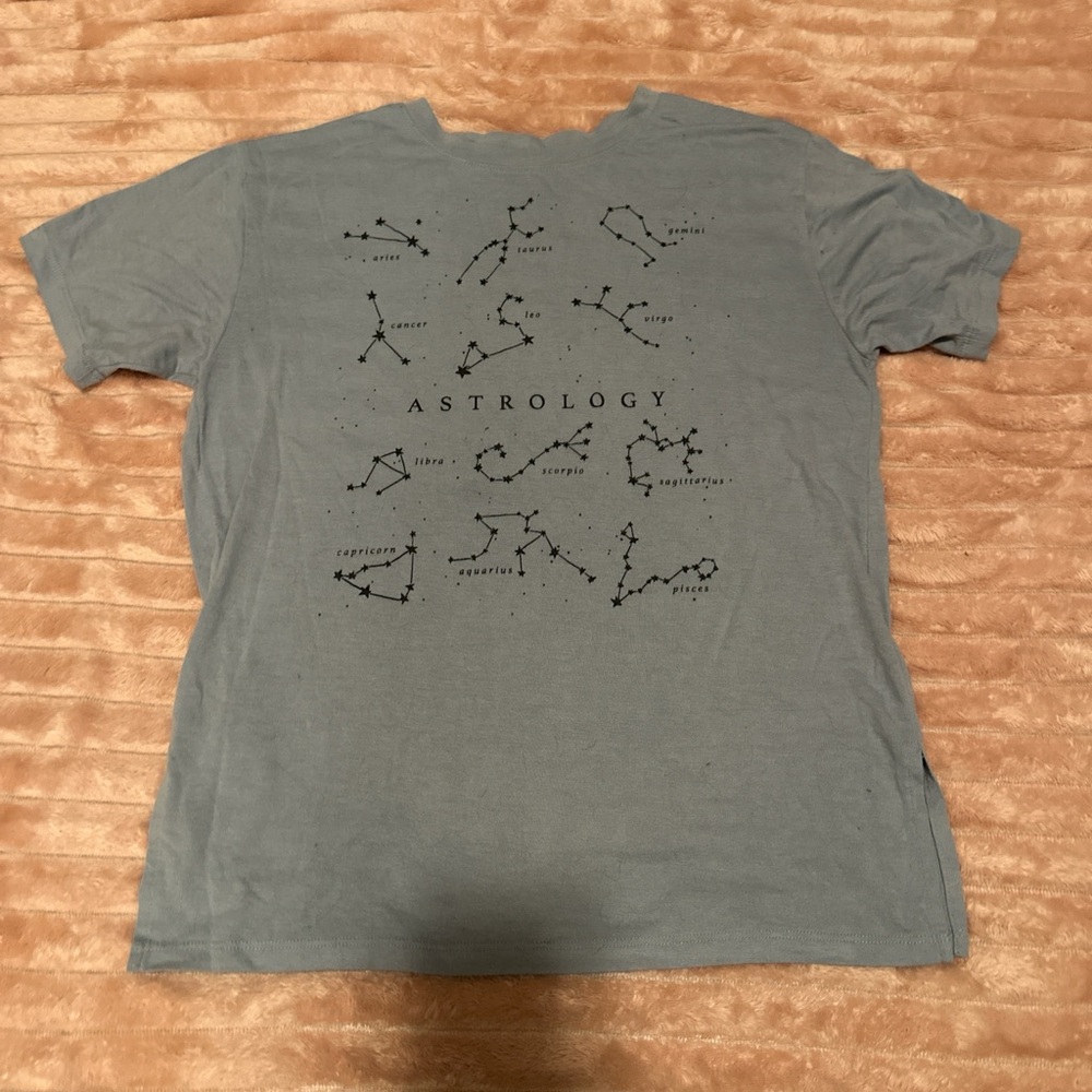Astrology Constellation Graphic Tee - Blue
